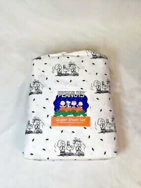 Berkshire Blanket & Home Peanuts Snoopy Queen Size Halloween Sheet Set New